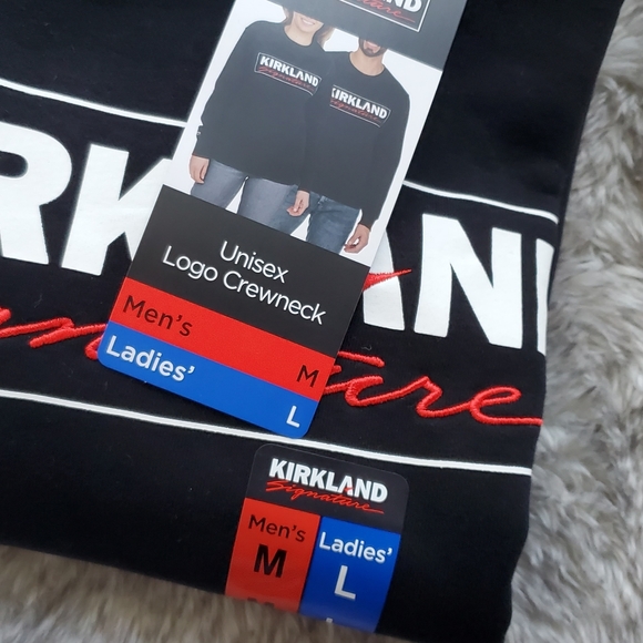 NEW Kirkland Signature Costco Unisex Logo Sweatshirt - Picture 2 of 3